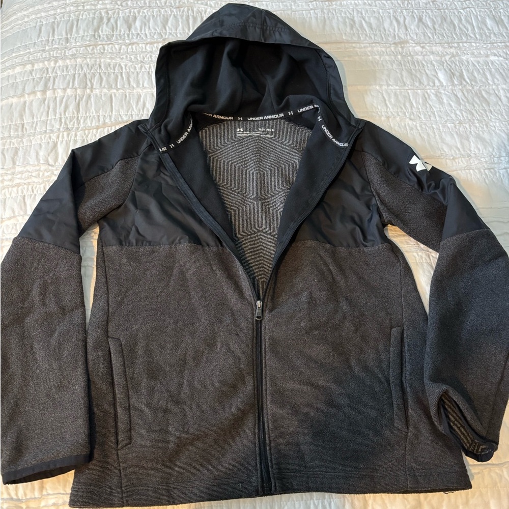 Under Armour Kids Black and Gray Puffer Jacket